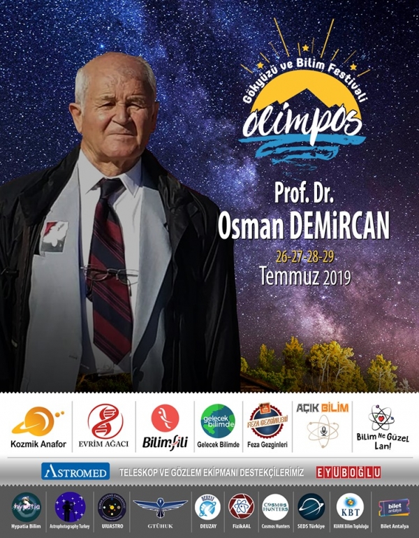 Prof. Dr. Osman Demircan, Olimpos Gökyüzü ve Bilim Festivali 2021&#039;de Bizlerle!